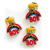 10pcs Rainbow Girl Mini Beads Food-Grade Chewing Teeth DIY Jewelry