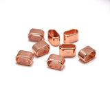 30pcs Alloy Slide Charms Beads Large Hole Spacer Beads for Bracelet DIY Jewelry