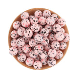 15mm Silicone Leopard Beads for Jewelry Making DIY Necklace Bracelet Keychain