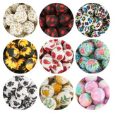 15mm Silicone Leopard Beads for Jewelry Making DIY Necklace Bracelet Keychain