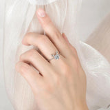 Zircon Deer Ring 925 Sterling Silver Engagement Jewelry Girl Christmas Gift