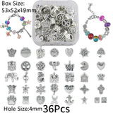 Mixed Alloy Rhinestone Beads Sets for DIY Jewelry Making