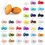 100Pcs 12MM Lentil Silicone Beads DIY Nipple Chewing Pacifier Chain Making BPA