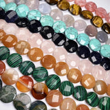 Natural Stone Faceted Beads Crystal Round Shape for Jewelry Making