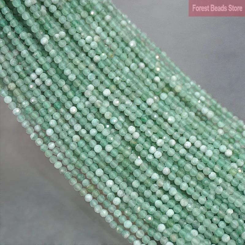 Green Aventurine Beads 15'' Strand 2mm/3mm DIY Jewelry Making Natural Stone