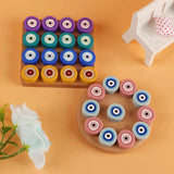 10Pcs Angel Eyes Shape Silicone Beads For DIY Jewelry Making