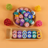 10Pcs Angel Eyes Shape Silicone Beads For DIY Jewelry Making