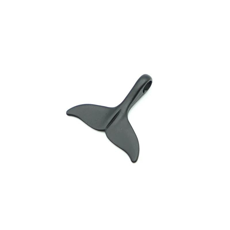 5pcs/pack Alloy Whale Tail for DIY Jewelry Making