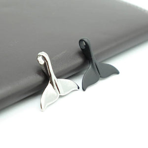 5pcs/pack Alloy Whale Tail for DIY Jewelry Making
