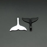 5pcs/pack Alloy Whale Tail for DIY Jewelry Making