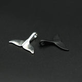 5pcs/pack Alloy Whale Tail for DIY Jewelry Making