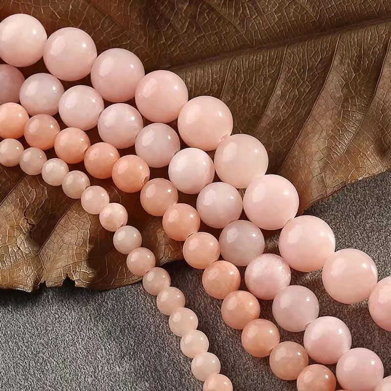 Natural Sun Jades Stone Round Spacer Beads 4-12mm 15''