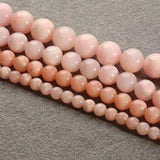 Natural Sun Jades Stone Round Spacer Beads 4-12mm 15''