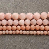 Natural Sun Jades Stone Round Spacer Beads 4-12mm 15''