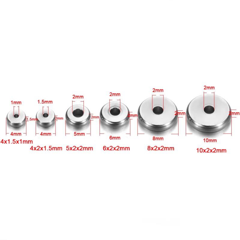Stainless Steel Small Hole Spacer Beads Jewelry Accessories
