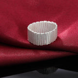 925 Silver Rings Christmas Jewelry Women Wedding