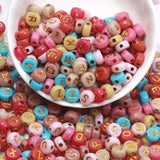 9 Mixed Acrylic Letter Beads for Jewelry Making Bracelet Necklace Earrings