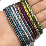 Purple Green Hematite Natural Stone Beads 3/4/6/8mm