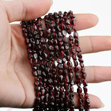 Garnet Gravel Stone Beads for Jewelry Making DIY 15''