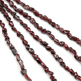 Garnet Gravel Stone Beads for Jewelry Making DIY 15''