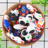 Cartoon Astronaut Rocket Silicone Beads DIY Jewelry Making