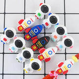 Cartoon Astronaut Rocket Silicone Beads DIY Jewelry Making