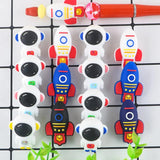 Cartoon Astronaut Rocket Silicone Beads DIY Jewelry Making