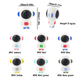 Cartoon Astronaut Rocket Silicone Beads DIY Jewelry Making
