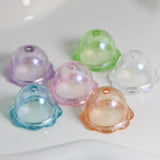 Colorful Bluetear Glitter Wind Bell Spacer Beads Bracelet DIY Decorations