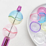 Colorful Bluetear Glitter Wind Bell Spacer Beads Bracelet DIY Decorations