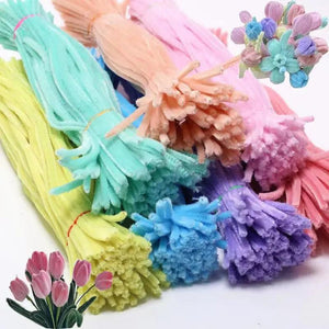 Chenille Stems Pipe Plush Stick Kids DIY Supplies 99PCS