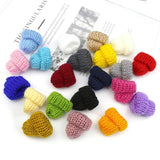 10-50Pcs Knitting Mini Hats DIY Craft Supplies Kids Headwear Hair Accessories