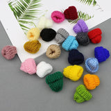 10-50Pcs Knitting Mini Hats DIY Craft Supplies Kids Headwear Hair Accessories