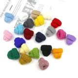 10-50Pcs Knitting Mini Hats DIY Craft Supplies Kids Headwear Hair Accessories