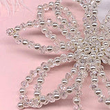 Crystal Pearl Sun Flower Bow Brooch Earrings Set