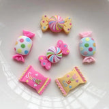 30PCS Candy Resin Gem Accessories DIY Phone Case Patch Jewelry Materials