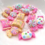 30PCS Candy Resin Gem Accessories DIY Phone Case Patch Jewelry Materials