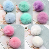 Faux Rabbit Fur Ball Pompom Plush DIY Women Bag Jewelry