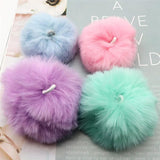 Faux Rabbit Fur Ball Pompom Plush DIY Women Bag Jewelry