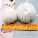Faux Rabbit Fur Ball Pompom Plush DIY Women Bag Jewelry