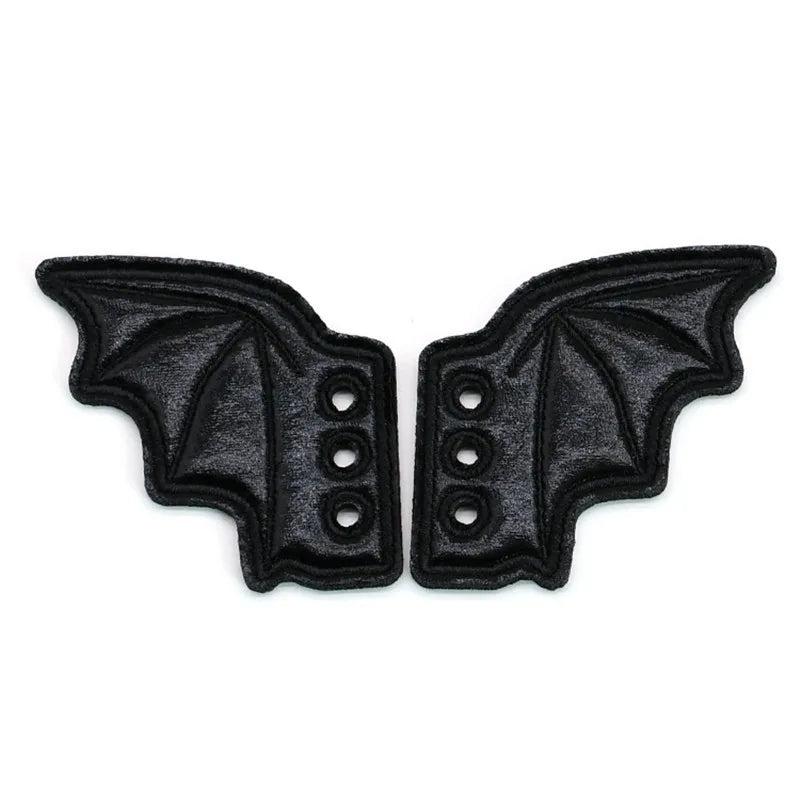 PU Shoe DIY Accessories Bats Glitter Shoe Wings Ornament