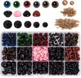 560 Pcs Colorful Safety Eyes Noses Set for DIY Craft Making