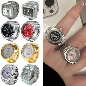 27 Styles Quartz Finger Watch Ring for Women Men Couple Rings Digital Watches