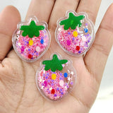 30pcs/lot Fruit Bling Flowing Patches DIY Clip Accessories