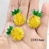 30pcs/lot Fruit Bling Flowing Patches DIY Clip Accessories