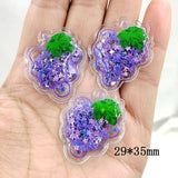 30pcs/lot Fruit Bling Flowing Patches DIY Clip Accessories