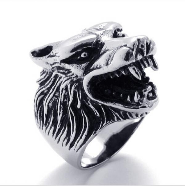 Wolf Ring Men Ring Young and dangerous Ring christmas jewelry