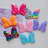 20pcs Sequins Bow Hair Clip Cover DIY Manual Accessories Cake Decoration