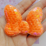 20pcs Sequins Bow Hair Clip Cover DIY Manual Accessories Cake Decoration