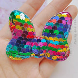 20pcs Sequins Bow Hair Clip Cover DIY Manual Accessories Cake Decoration